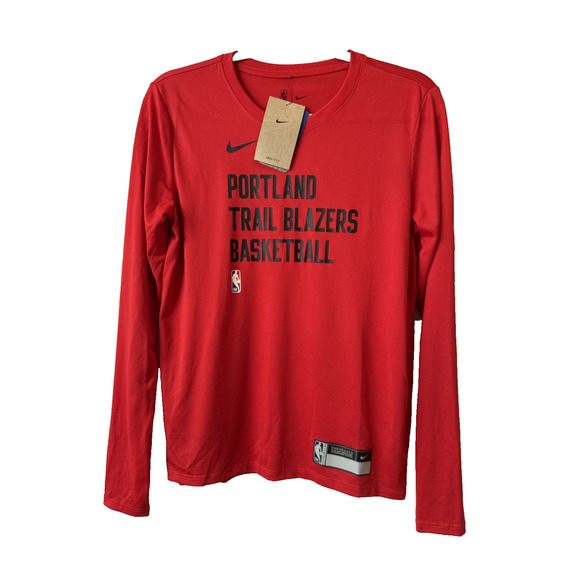 Nike Portland Trail Blazers Basketball Dri Fit Women’s S Long Sleeve Shirt NBA - Picture 1 of 11
